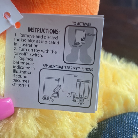 Nat and Jules cluck rooster plush toy motion moving and sound NWT 11 in tall - Picture 9 of 10